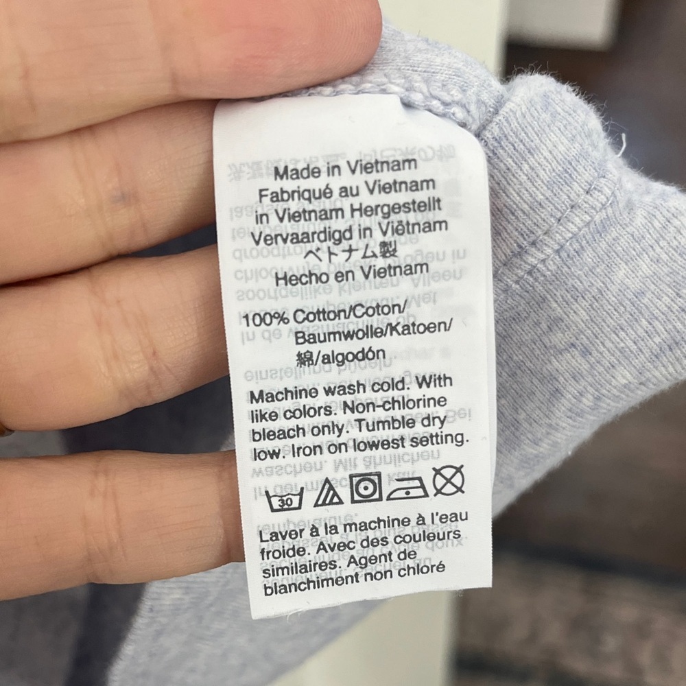J. Crew Perfect Tee set 2 lilac and Gray Long Sleeve cotton crew neckTees - Picture 4 of 7